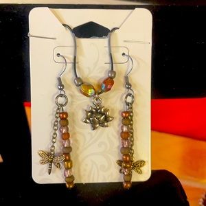 Hand Made Earing Necklace Set